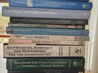 Bøger til fysioterapi/kiropraktik 