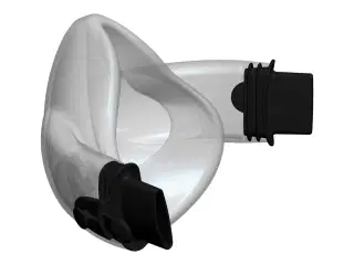 CleanSpace halvmaske, medium