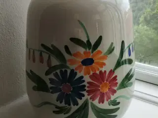 Knastrup Gulvvase med håndmalede blomster