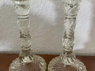 Glas lysestager 
