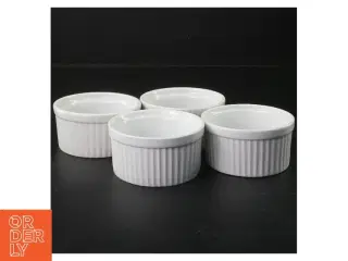 Hvide porcelænsforme (str. 9,5x5 cm)