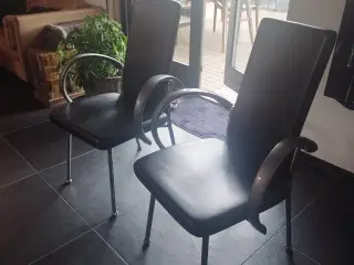 NAOS Glisette lænestole i alcantara og læder