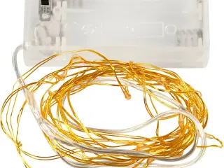 LED lyskæde, L: 3,15 M, guld, 1 stk.