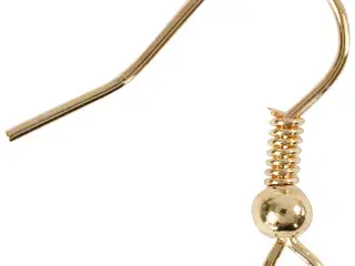 Ørekroge, L: 18 mm, guld, 10stk./ 1 pk.