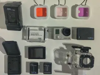 2 stk. actioncams med udstyr.