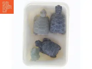 Sæt med miniature skildpaddefigurer (str. 2,5 cm)