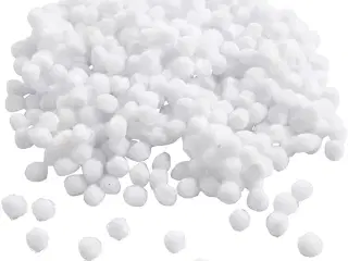 Pomponer, diam. 5 mm, hvid, 550stk./ 1 pk.