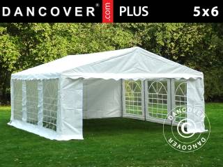Partytelt Festtelt PLUS 5x6m PE, Hvid