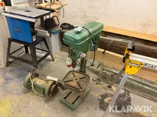 Søjleboremaskine og sliber