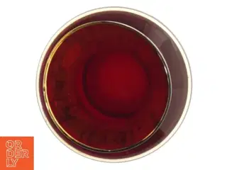 Dekorativ rød vase (str. 12 cm)