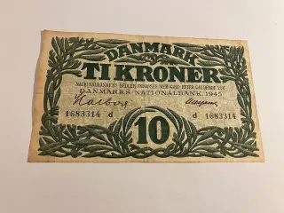 10 Kroner 1945 D Danmark