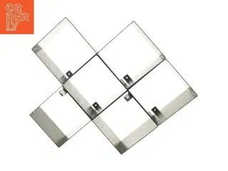 Metal væghylder (str. 3 stk 43x21,5 cm)