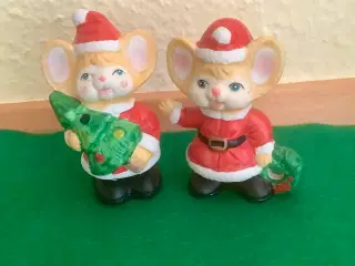Vintage julemus figurer.