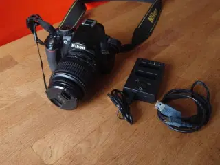 Nikon D3100 14mp, 4gb ram, 18-55mm objektiv