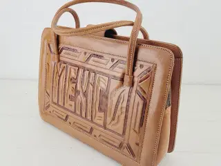 ⭐️- Vintage Mexikansk Lædertaske m. Matchende Pung