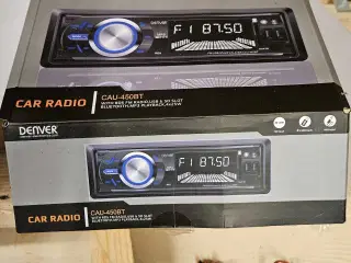 Autoradio med højtalere 