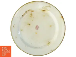 Dekorativ engelsk 1950&#39;er tallerken med landskabsmotiv (str. Ø 25,5 cm)