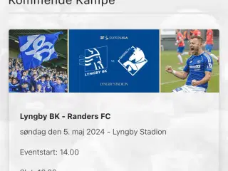 Lyngby BK - Randers FC billetter