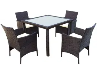 Spisebordsæt med 4 stole Aktive