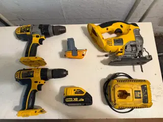 DeWalt + batteri & usb adapter kun ved samlet køb 