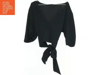 Sort bluse med knude fra Project Unknown (str. XS)