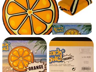 Appelsin strandhåndklæde 