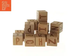 Træklodser med bogstaver (str. 5x5 cm)