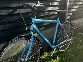 Herre Mustang cykel i blå