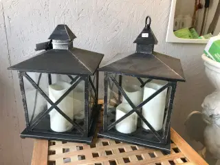Nye lanterner med led og timer 