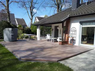 Bambus terrassebrædder - 60 m2 inkl. clips. 