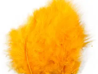 Gule Dekorationsdun, 5-12 cm, 15 stk.