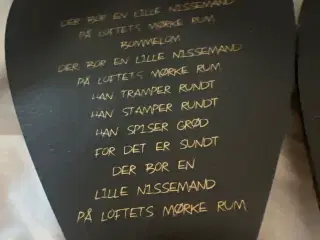 Julehjerte  i træ