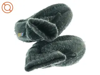 Strikkede tøfler fra Melton (str. Udvendig sal 11 cm)