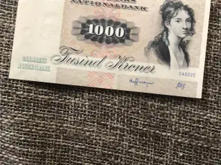 Dansk 1000kr seddel 