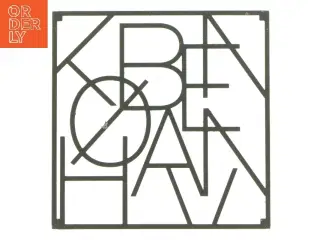 Bordskåner med ordet København (str. 18x18 cm)