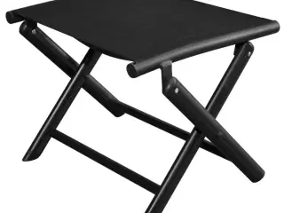 Foldbar fodskammel aluminium og textilene sort