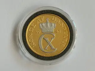 5 Øre 1943 - Forgyldt