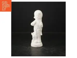 Hvid porcelæn figur (str. 19 cm)