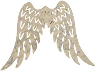 Metalvinger, H: 6 cm, B: 7,5 cm, 30stk./ 1 pk.