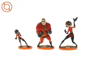 "De utrolige"-figurer 4 stk. (str. 5 x 4 og 9 x 6 og 12 x 7 og 9 x 5cm)
