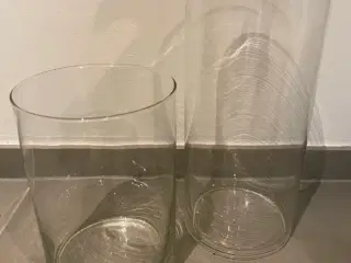 Vaser i klar glas 2 stk