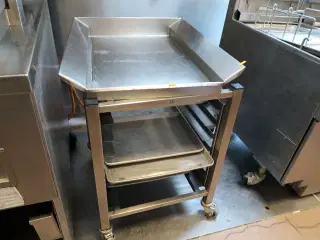 Rustfri stålopbevaringsbord