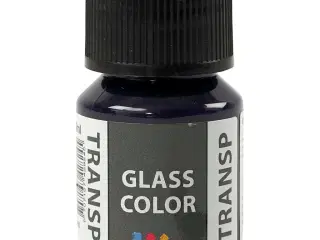 Marineblå Transparent Maling til Glas og Porcelæn - 30ml