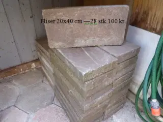 28 stk cement fliser 20 x 40