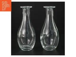 Glasvaser, sæt af 2 (str. H. 16,5 cm)