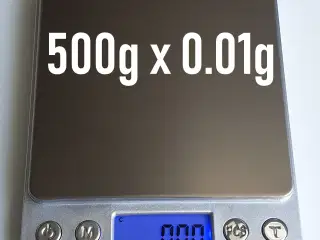 500g x 0.01g Køkkenvægt / Vægt / Kitchen Scale