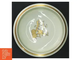 Lille porcelænsfad med skibsmotiv fra Royal Copenhagen (str. Ø 17)