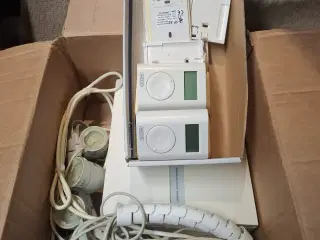 10 stk. Wavin rumtermostater + telestater
