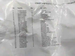 Kverneland 3132MT Spredeudstyr Sæt L.  431371000 