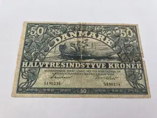 50 Kroner 1936 - Meget dårlig stand